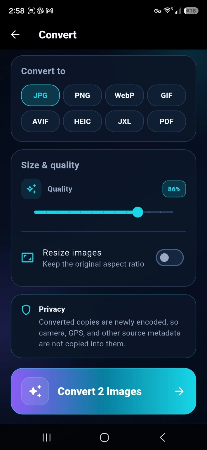 Edit & convert your way